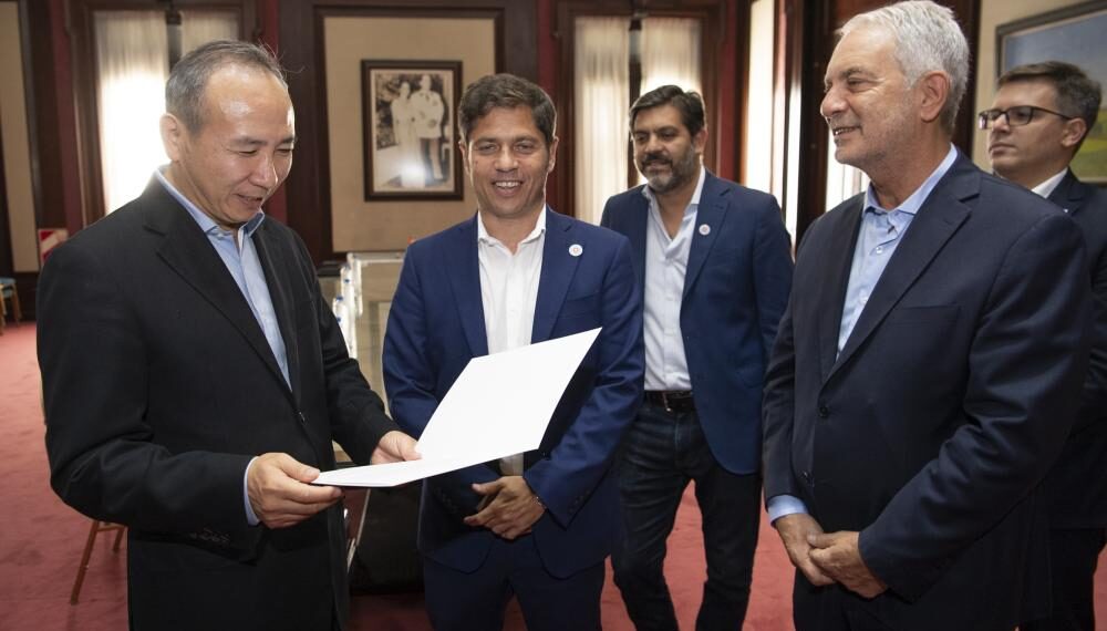 Reunión bilateral: Kicillof recibió al embajador de China