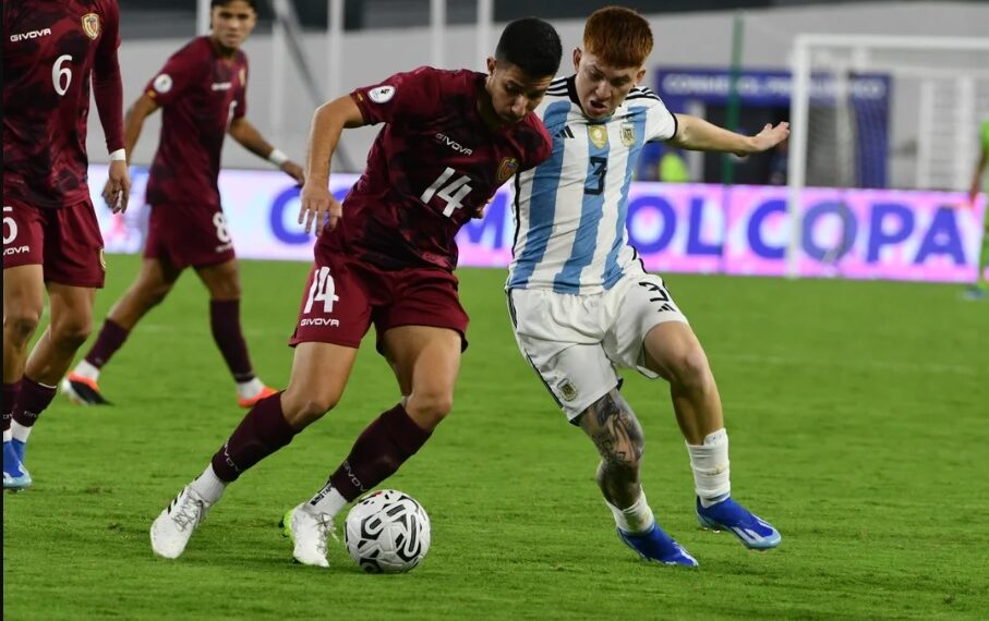 Con polémica, la Selección argentina empató con Venezuela en el primer partido de la Fase Final del Preolímpico