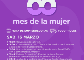 Este sábado continuarán las actividades en conmemoración al Día de la Mujer