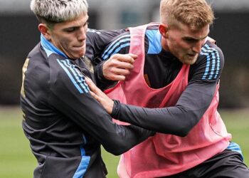 Valentini entrenó con la Selección Mayor