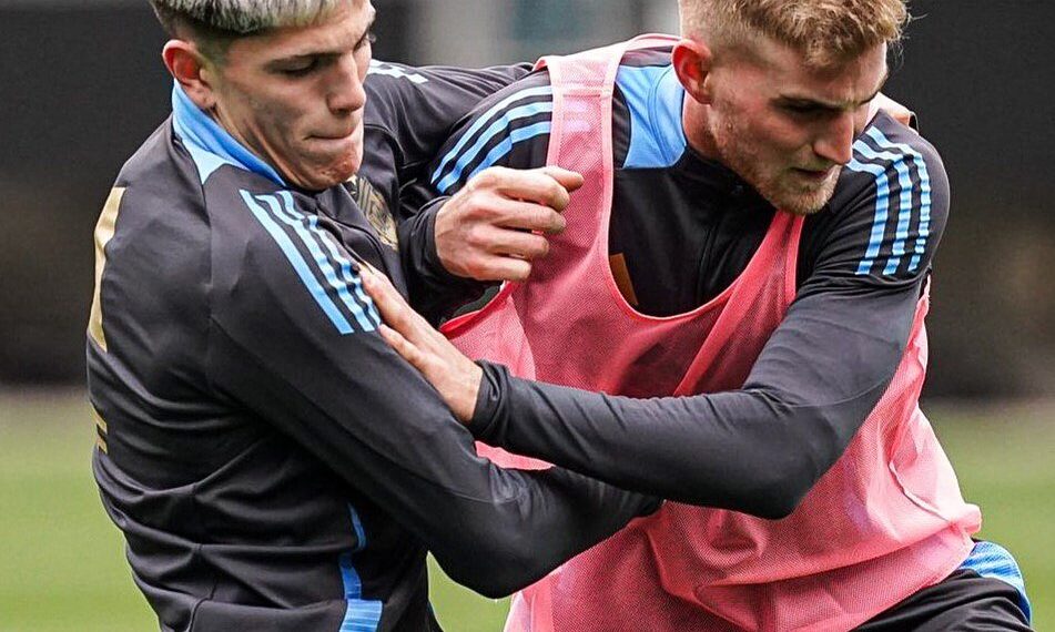 Valentini entrenó con la Selección Mayor