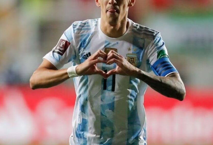 Di María superó a Maradona como máximo asistidor de la historia