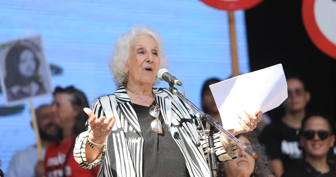 Un fiscal de Mar del Plata denunció a Estela de Carlotto por pedir que Milei “se vaya rápido”