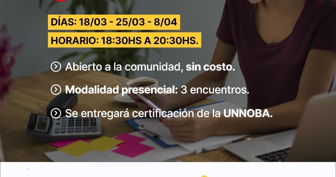 Se dictará en Comercio e Industria el curso “Finanzas Personales para la Autonomía Económica”