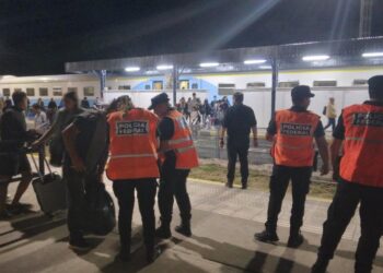 Estación de trenes: operativo de prevención