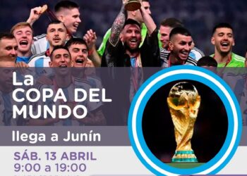 Invitan a la comunidad a participar de la llegada de la Copa del Mundo
