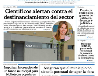 Lunes 15 de abril de 2024