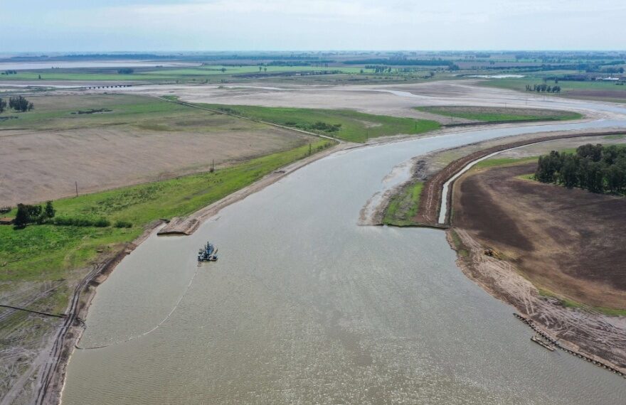 Convocan a productores por el tramo V de obra de ampliación del Río Salado