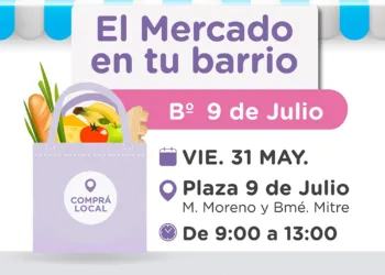 Vuelve “Mercado en tu  Barrio” en la plaza 9 de Julio