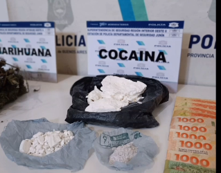 Secuestran marihuana, cocaína y dinero en efectivo