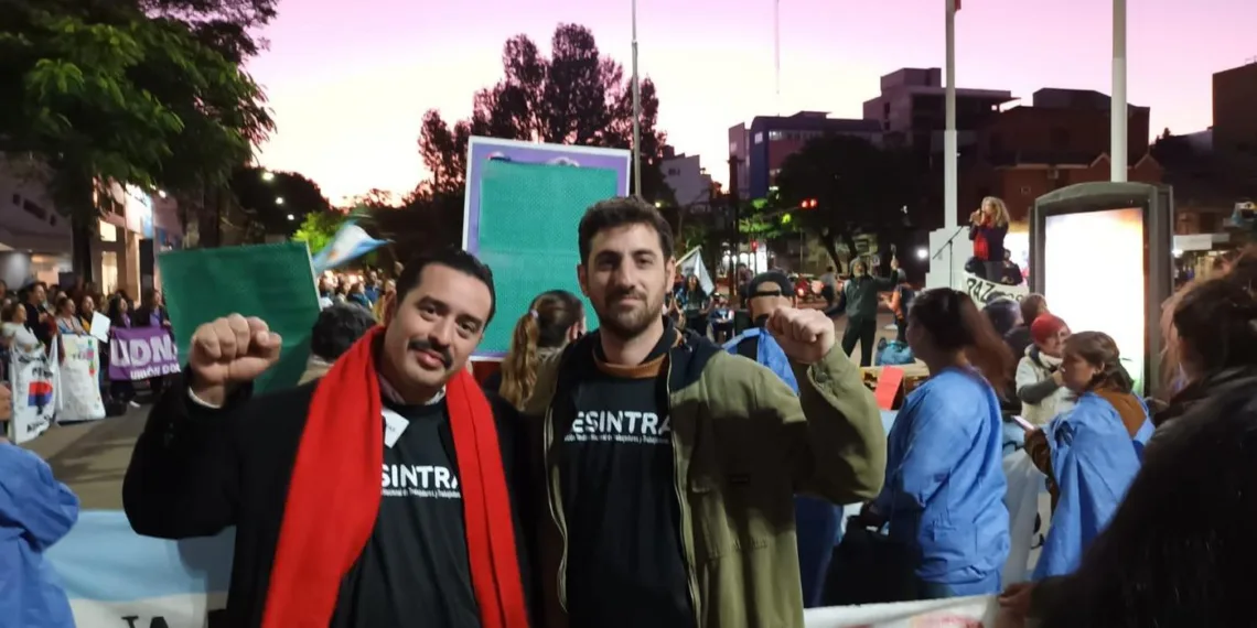 FESINTRAS llevó su apoyo a los trabajadores de la salud de Misiones