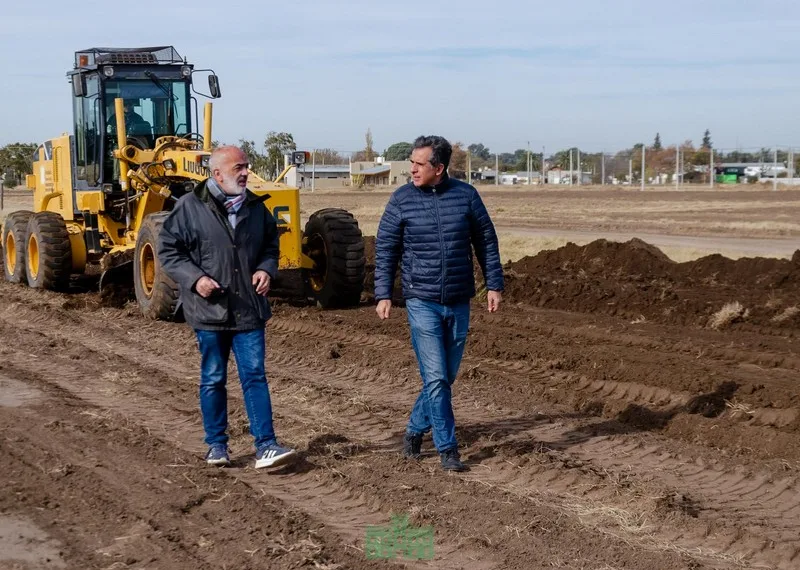 Avanzan los trabajos en el loteo Alzamora: 101 terrenos con servicios