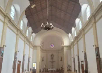 Se derrumbó el cielorraso de la iglesia «Sagrado Corazón de Jesús»