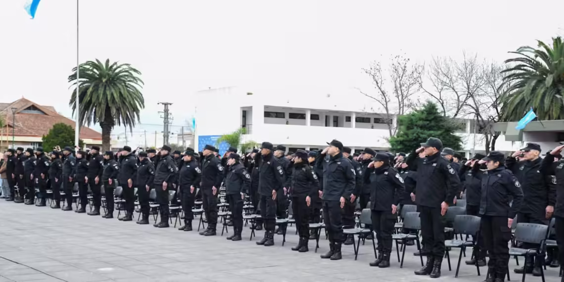 Cadetes penitenciarios de Junín juraron fidelidad a la Bandera Nacional*