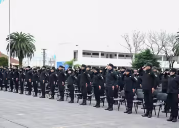 Cadetes penitenciarios de Junín juraron fidelidad a la Bandera Nacional*
