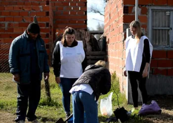 Comenzaron las tareas de forestación urbana en el Barrio “Cirigliano” de Lincoln