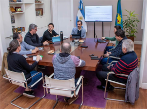 Petrecca encabezó una nueva reunión de trabajo con funcionarios de seguridad