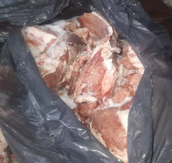 Cuartel II: producto de abigeato despostó 40 kilos de carne