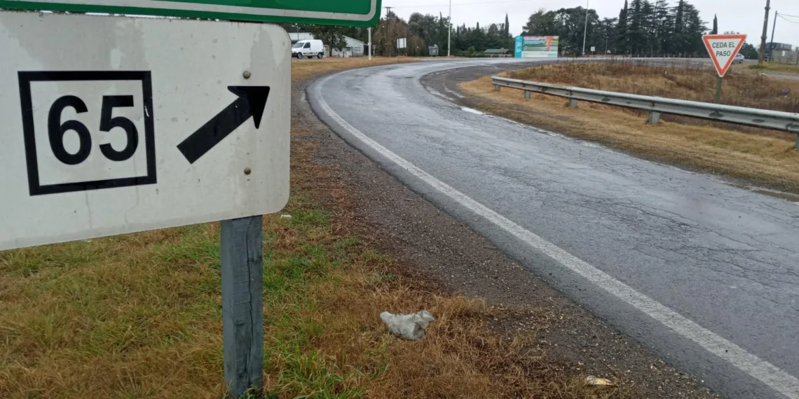 Provincia comenzó con trabajos de bacheo en la ruta 65