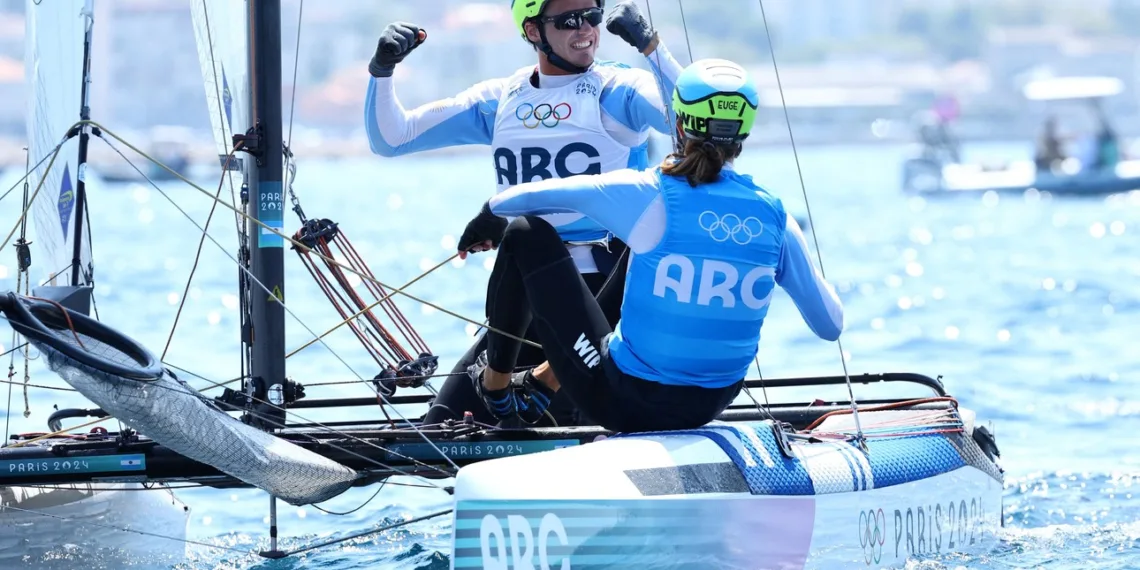 Majdalani y Bosco ganaron la medalla de plata en Nacra 17