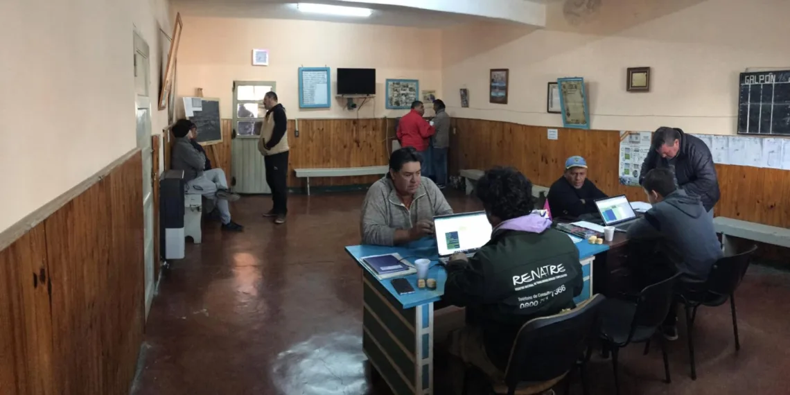 RENATRE realizó el censo anual de trabajadores rurales de bolsas de trabajo con la UATRE