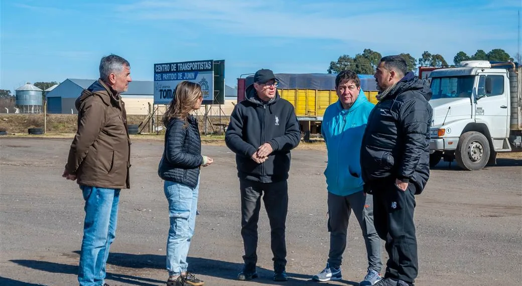 Funcionarios municipales recorrieron el predio del Centro de Transportistas de Junín