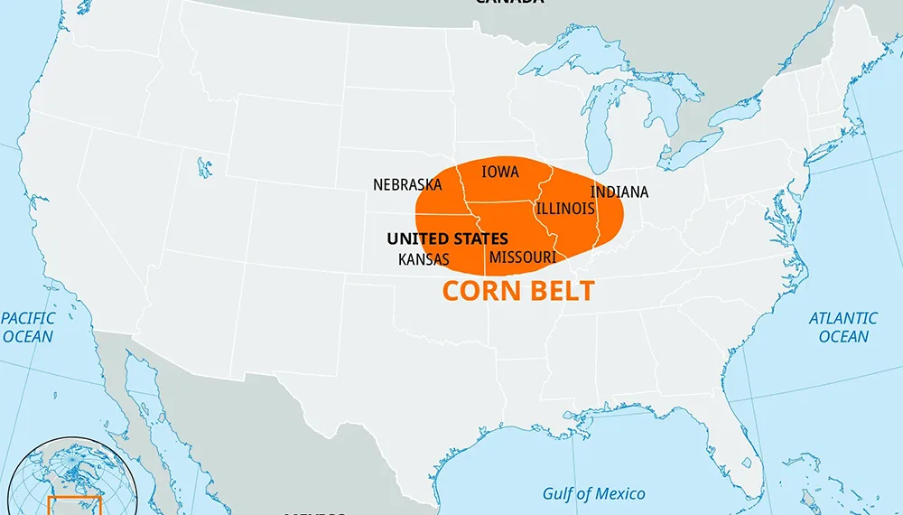 Cómo es la producción agrícola en Estados Unidos