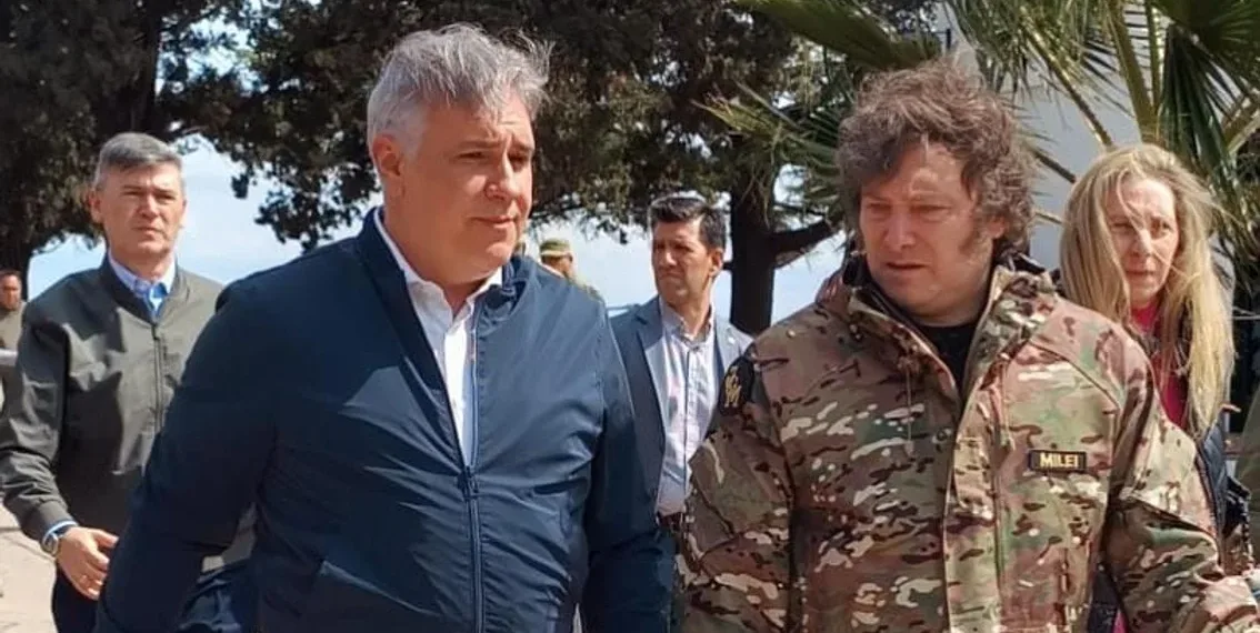 Milei analizó los incendios en Córdoba con el gobernador Llaryora