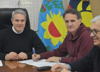 Firmaron un convenio  por obras para Chacabuco