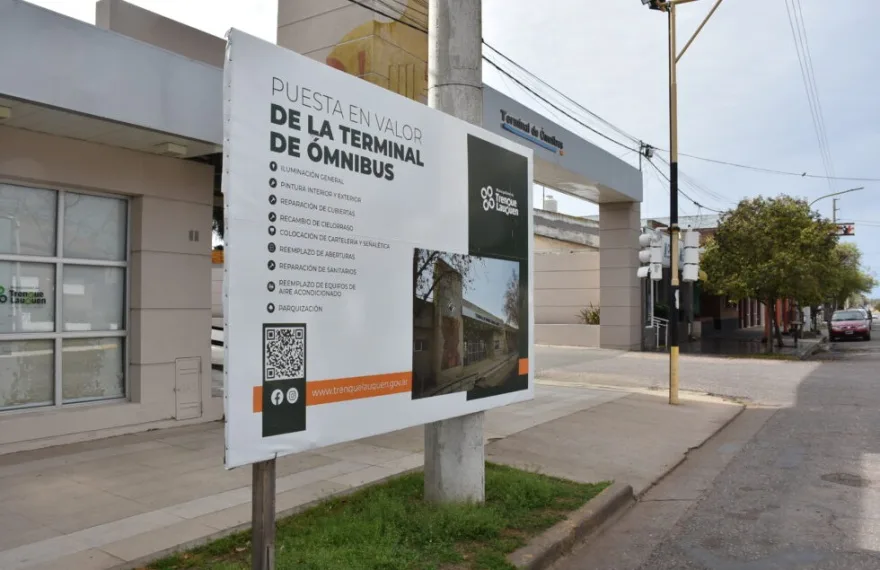 Avanza la refacción de la Terminal de Omnibus en Trenque Lauquen