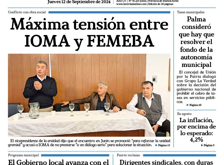Jueves 12 de septiembre de 2024