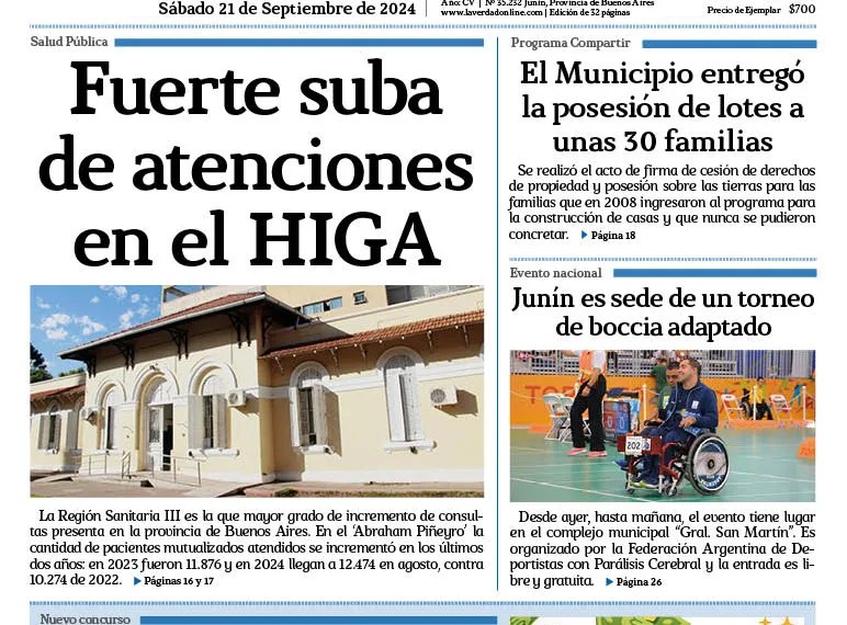 Sabado 21 de septiembre de 2024