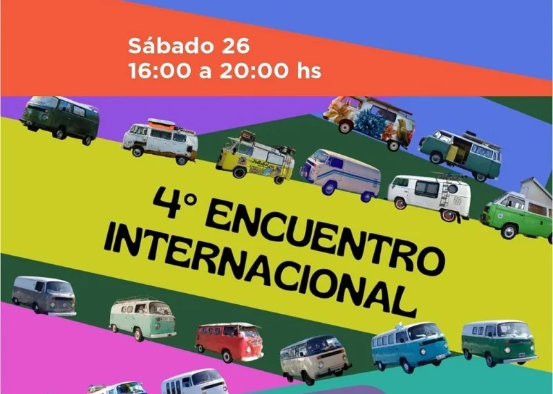 Se realiza en Junín el 4° Encuentro Internacional de Kombis y Escarabajos