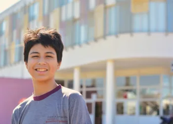 Un alumno de la Secundaria de la UNNOBA, en la Olimpíada de Matemática