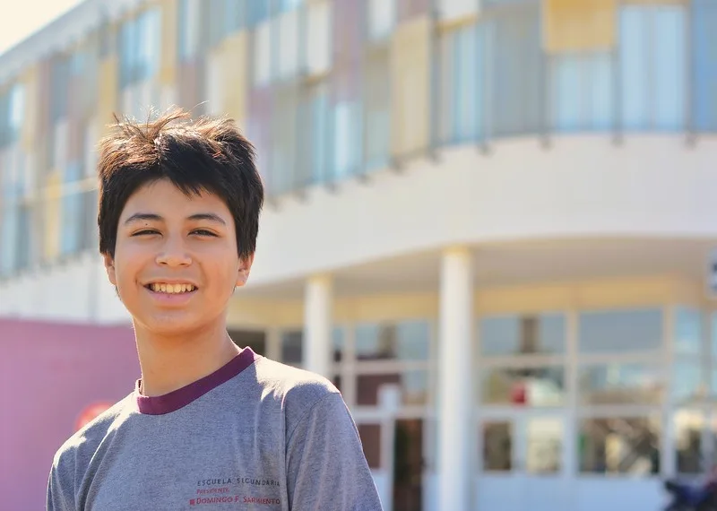 Un alumno de la Secundaria de la UNNOBA, en la Olimpíada de Matemática