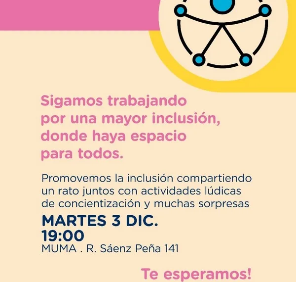 Invitan a participar de una actividad inclusiva por del Día Internacional de las Personas con Discapacidad