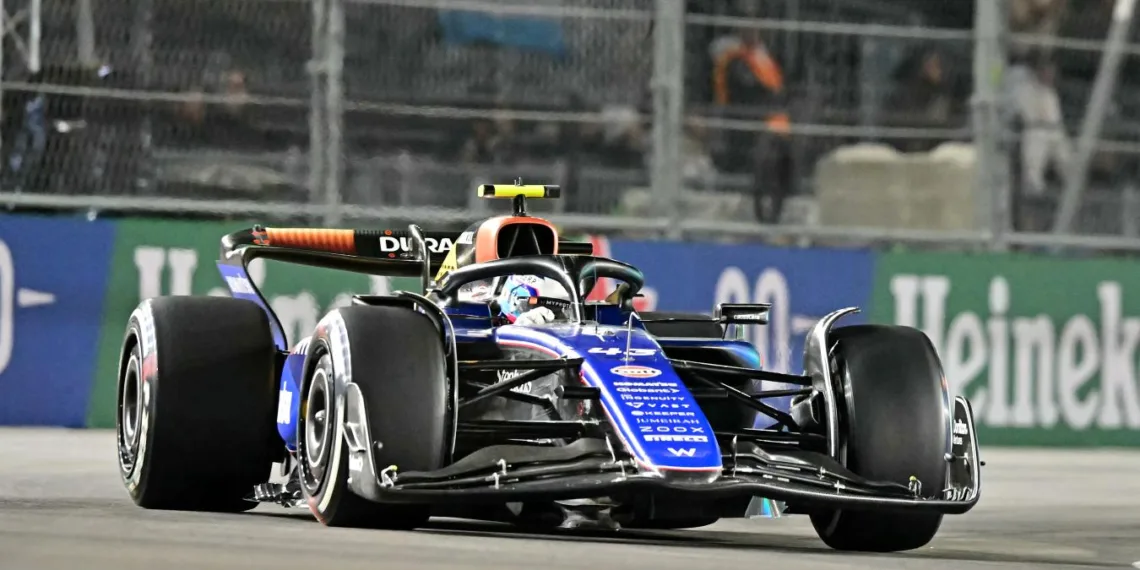 Franco Colapinto salió a la pista en Las Vegas y redondeó una gran carrera
