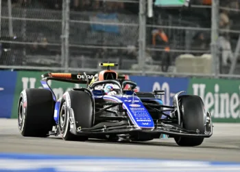 Franco Colapinto salió a la pista en Las Vegas y redondeó una gran carrera