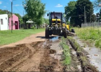 Trabajos en los barrios tras las abundantes lluvias