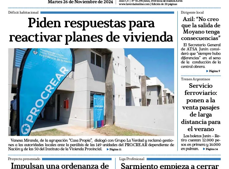 Martes 26 de noviembre de 2024