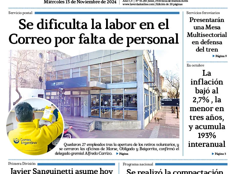 Miercoles 13 de noviembre de 2024