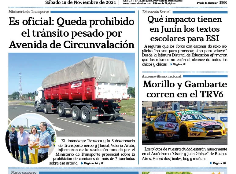 Sabado 16 de noviembre de 2024