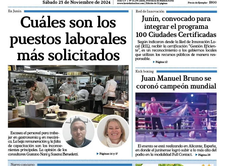 Sábado 23 de noviembre de 2024