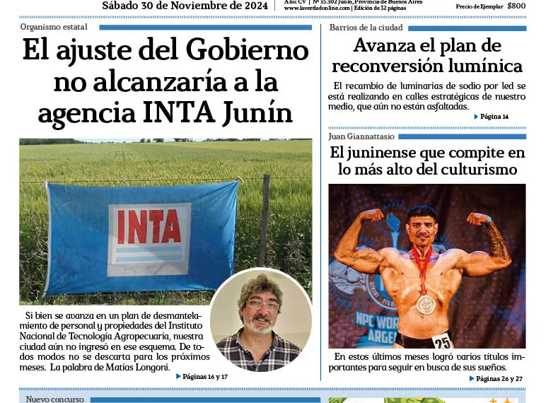 Sábado 30 de noviembre de 2024