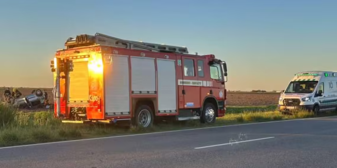 Pareja juninense volcó en la ruta y murió su bebé