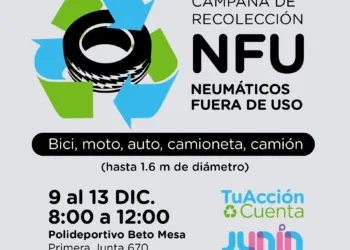 Comienza la campaña de recolección de Neumáticos Fuera de Uso