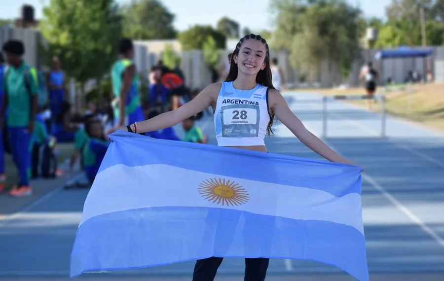 Catalina Stancato compitió en el Sudamericano U18