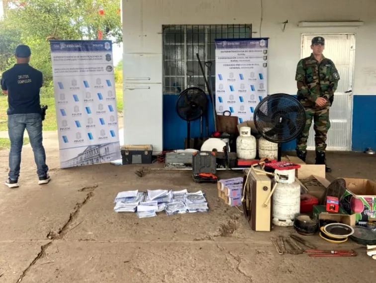 Gral. Arenales: Fue desarticulada una banda acusada de asociación ilícita y robos