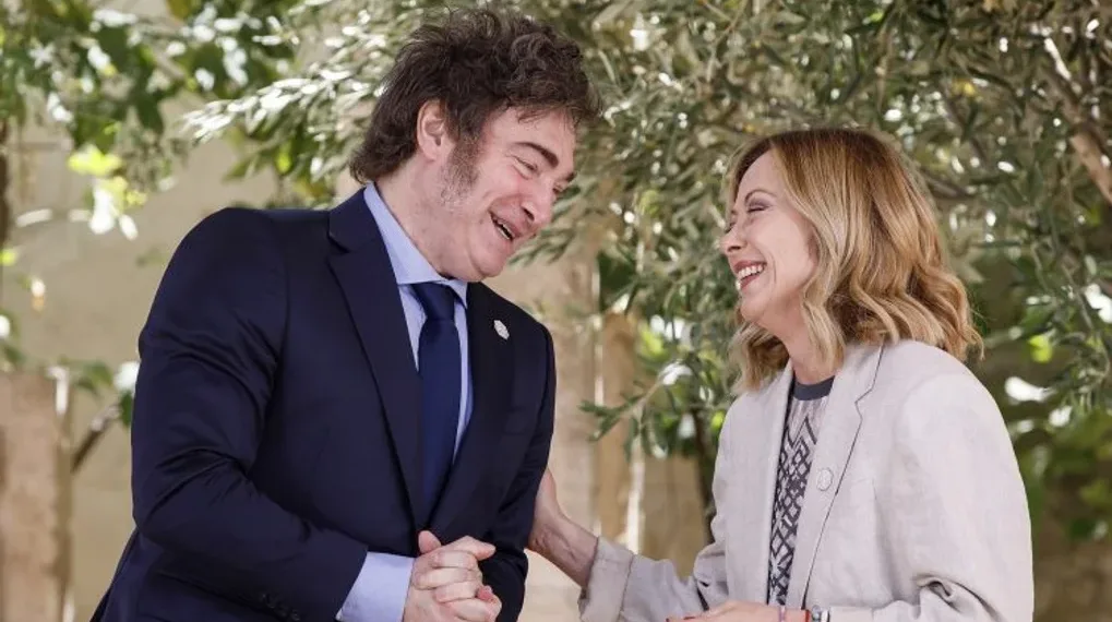 Milei vuelve a viajar a Italia invitado por Meloni