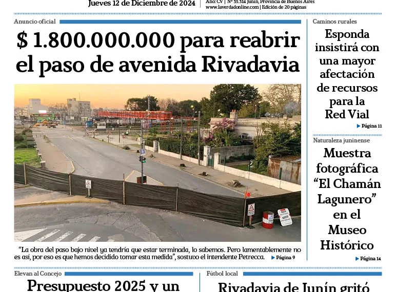 Jueves 12 de diciembre de 2024